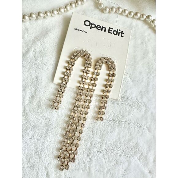 Open edit rhinestone chandelier sparkly earrings from Nordstrom‘s ￼ - Picture 3 of 4